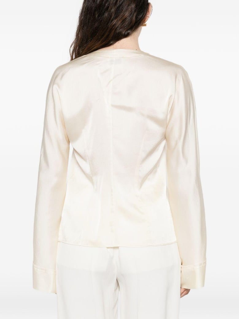 silk satin shirt by Selfnex