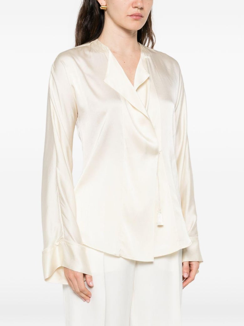 silk satin shirt by Selfnex