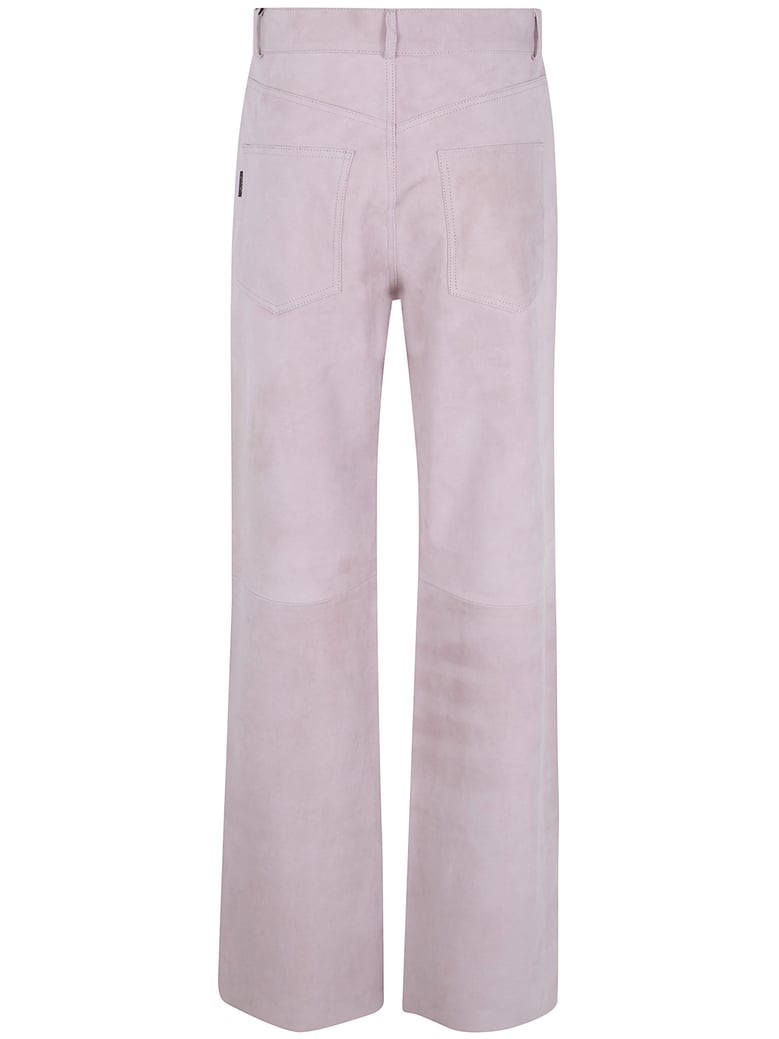 korea suede bootcut leg trousers by Selfnex