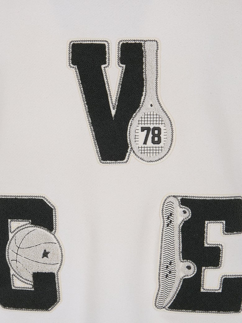 star unisex boxi crewneck vintage treatment vce patch star label by Selfnex