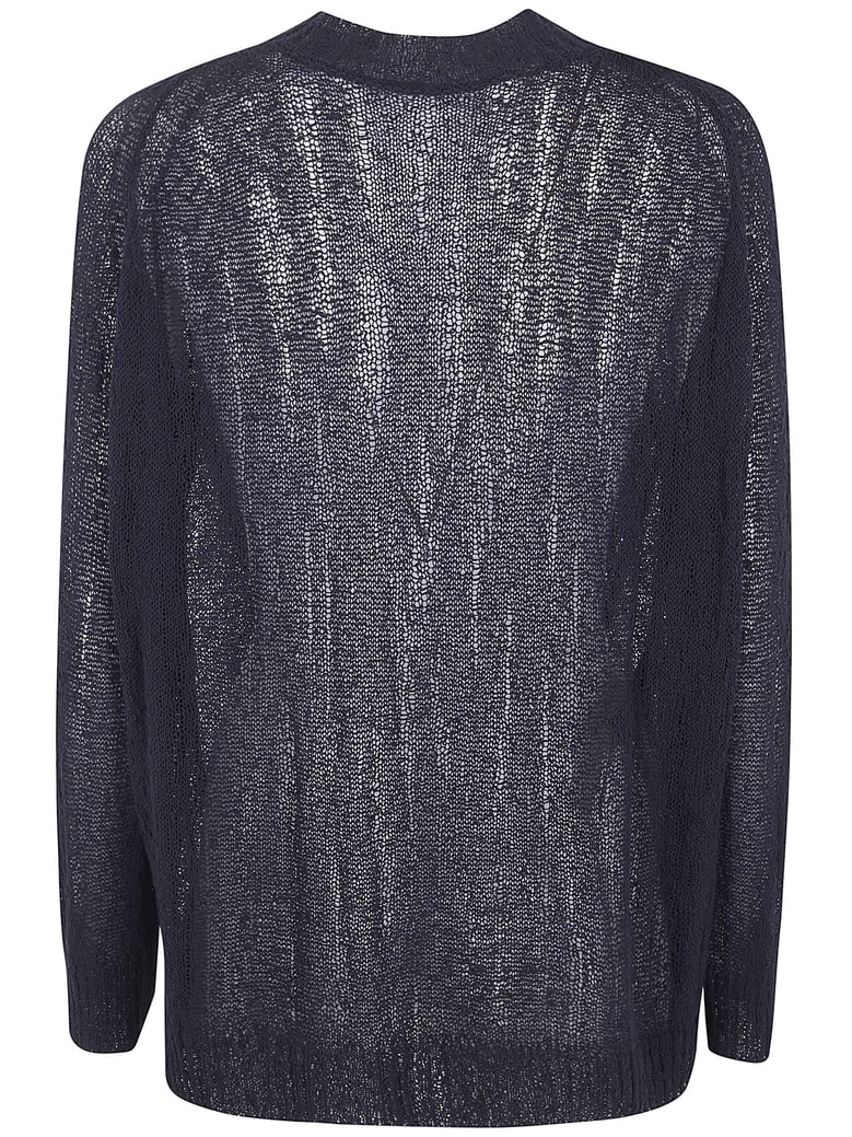 nies comfort sweater with deep v-neck on back by Selfnex