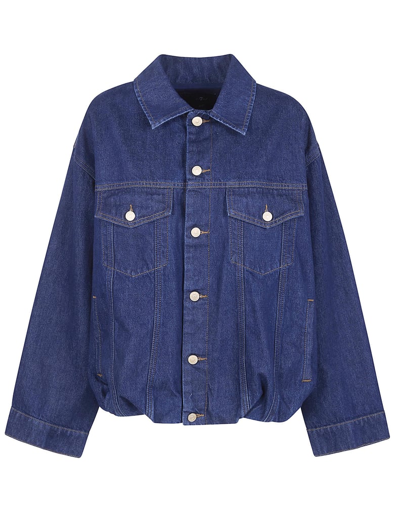 gathered jacket indigo soul by Selfnex
