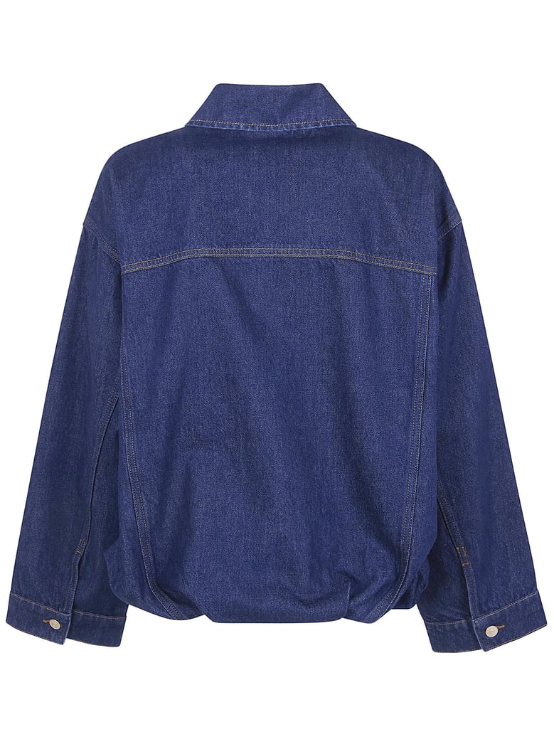 gathered jacket indigo soul by Selfnex