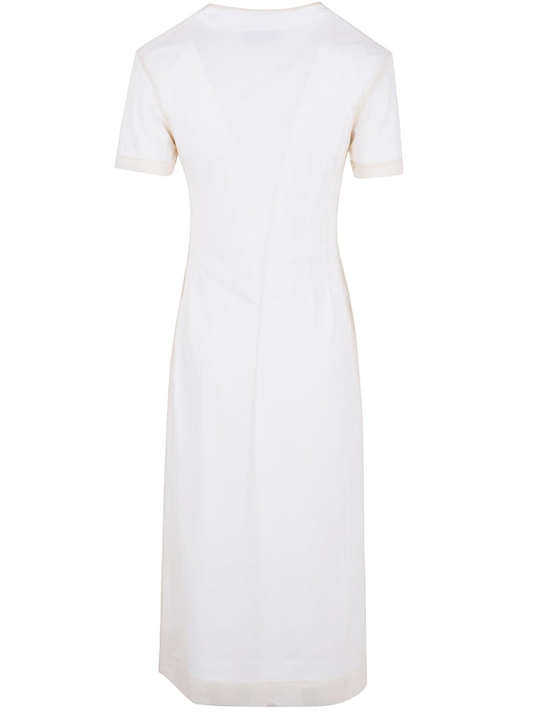 layered liquid dress with embroidered by Selfnex