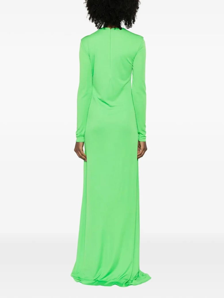 crepe jersey long sleeve evening dress by Selfnex