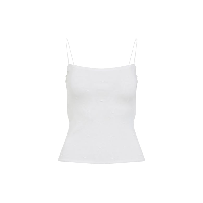 off white the plumetis viscose top by Selfnex