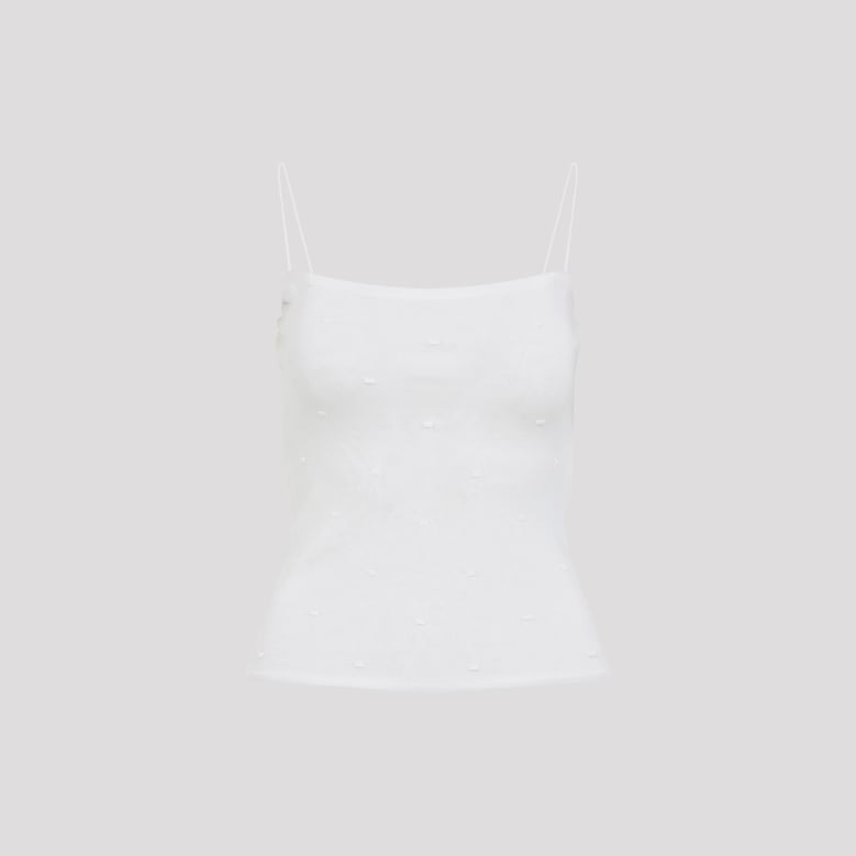 off white the plumetis viscose top by Selfnex