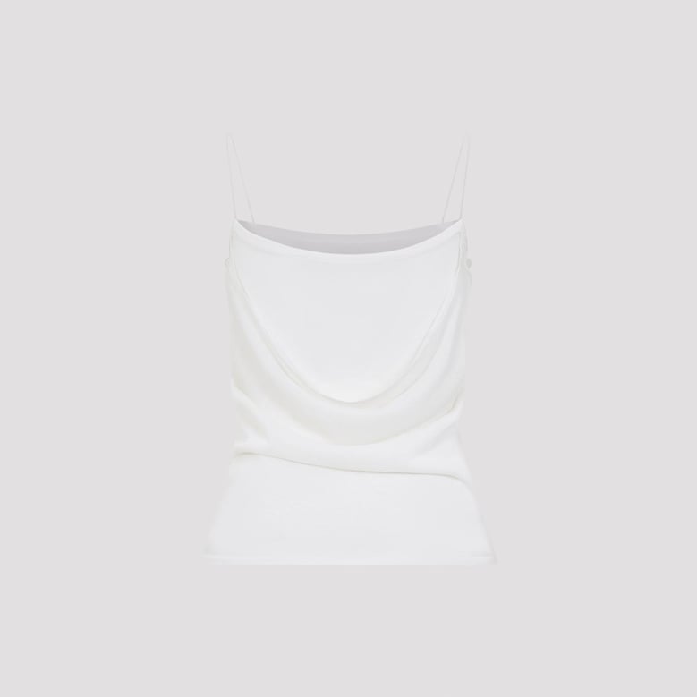 off white the plumetis viscose top by Selfnex