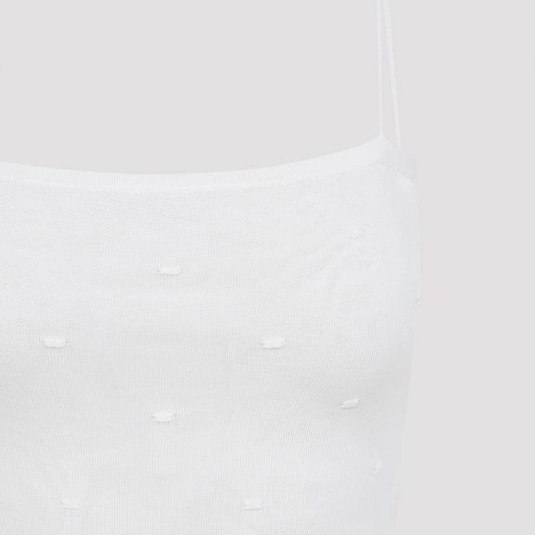 off white the plumetis viscose top by Selfnex