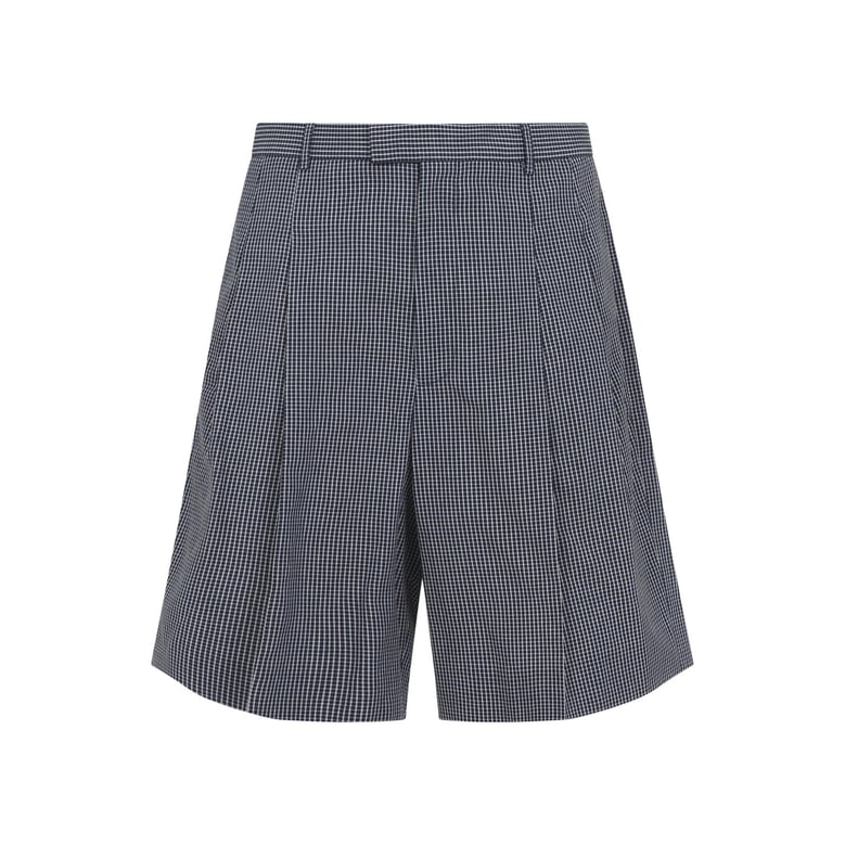 blue cotton shorts by Selfnex