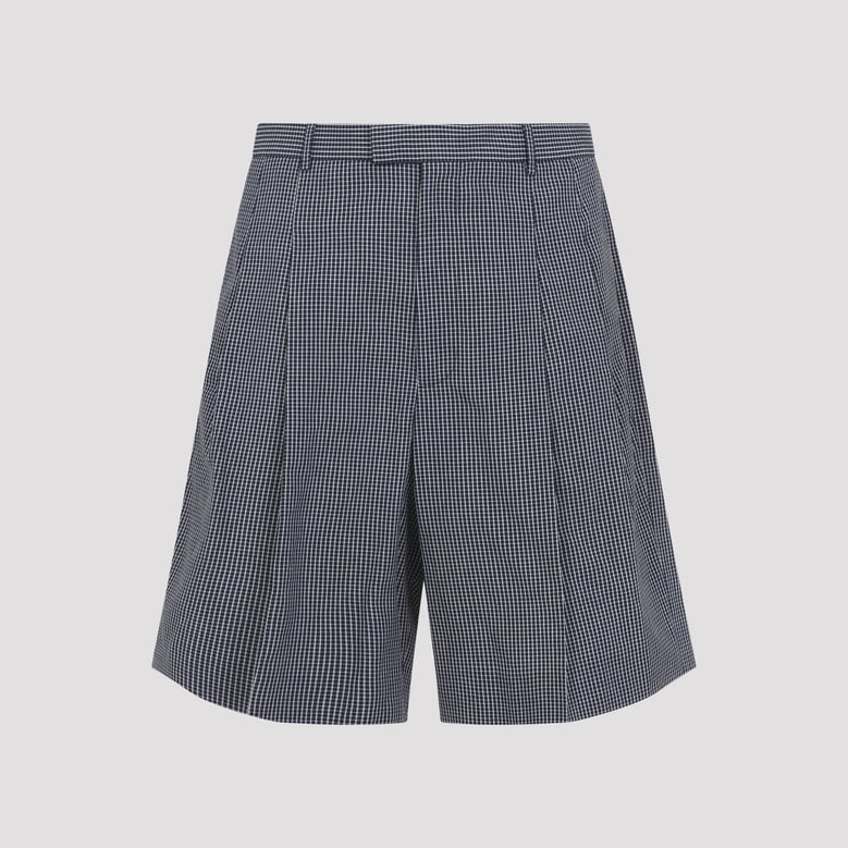 blue cotton shorts by Selfnex