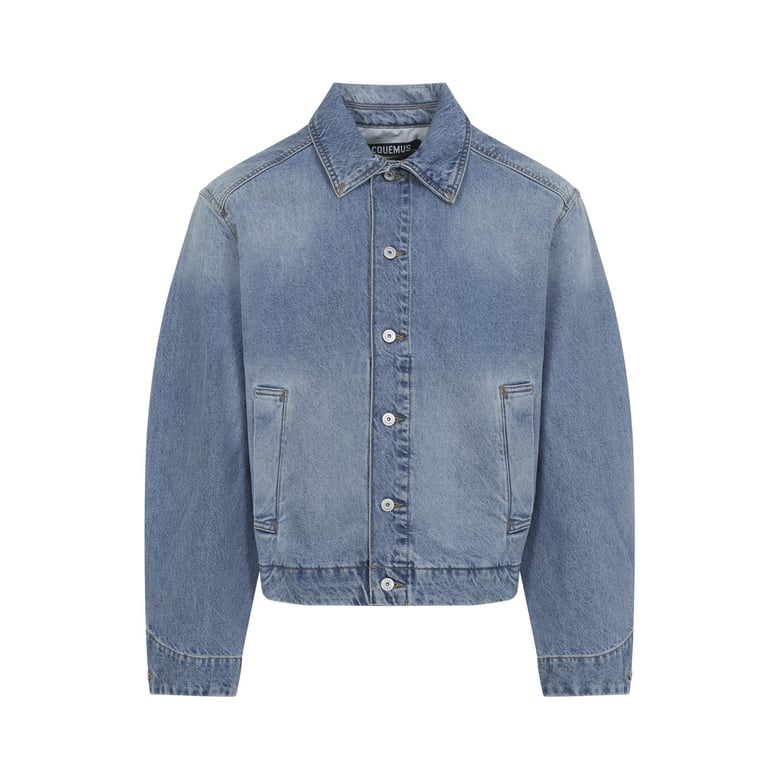 blue the mirada de-nimes cotton jacket by Selfnex