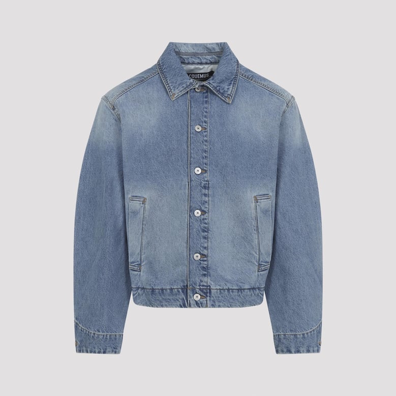 blue the mirada de-nimes cotton jacket by Selfnex