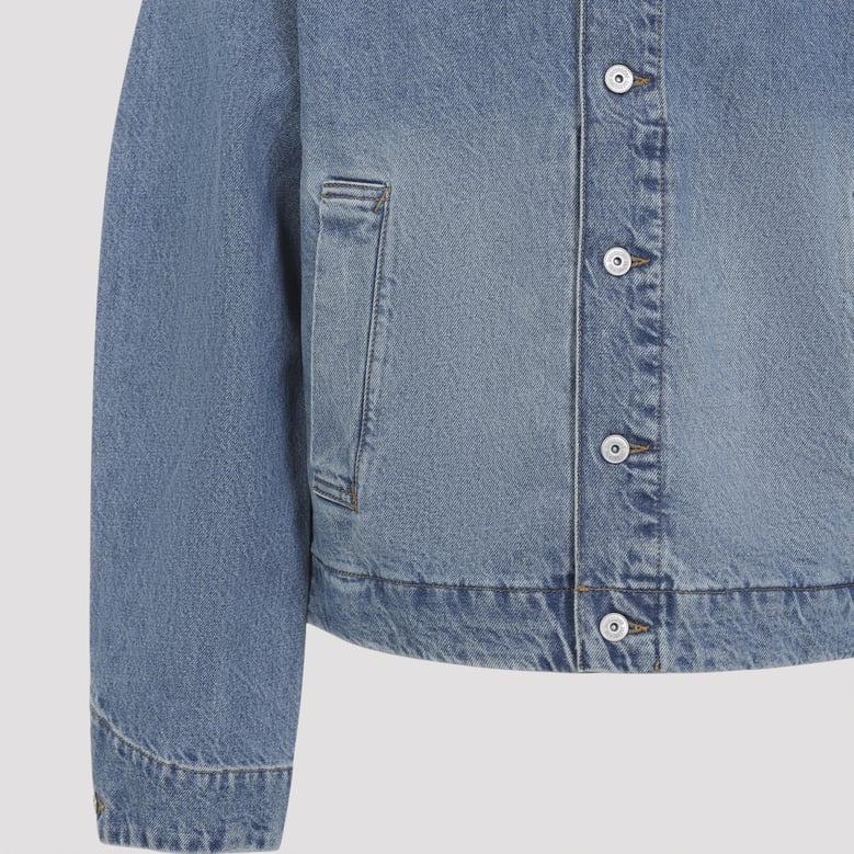 blue the mirada de-nimes cotton jacket by Selfnex