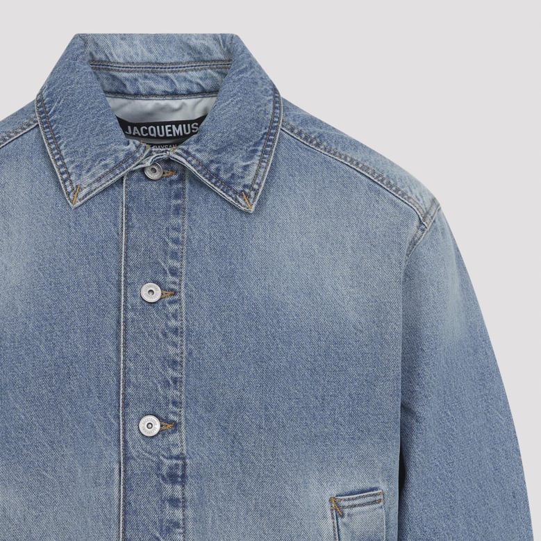 blue the mirada de-nimes cotton jacket by Selfnex