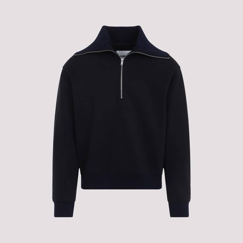 navy blue halfzip sweatshirt by Selfnex