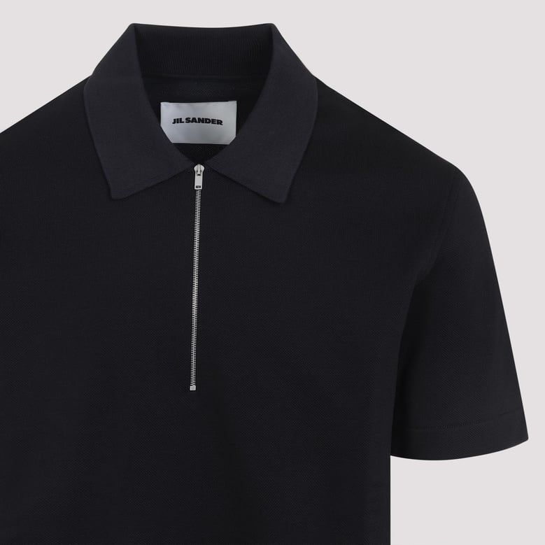 ss polo with knitted collar by Selfnex