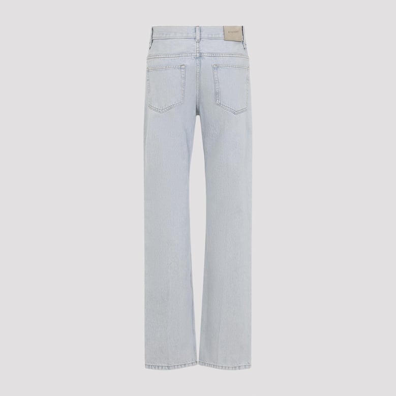 light blue cotton jeans by Selfnex