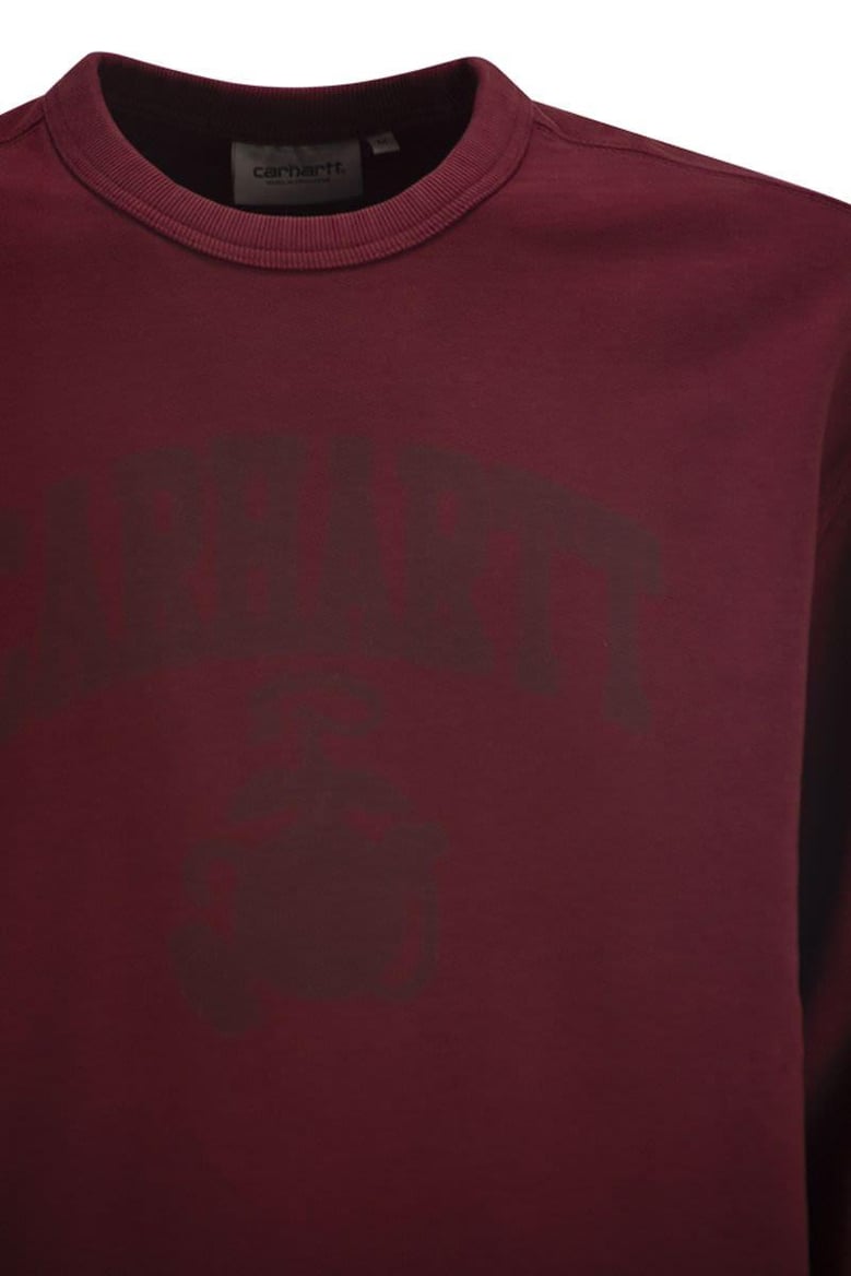 crew neck sweatshirt with print by Selfnex