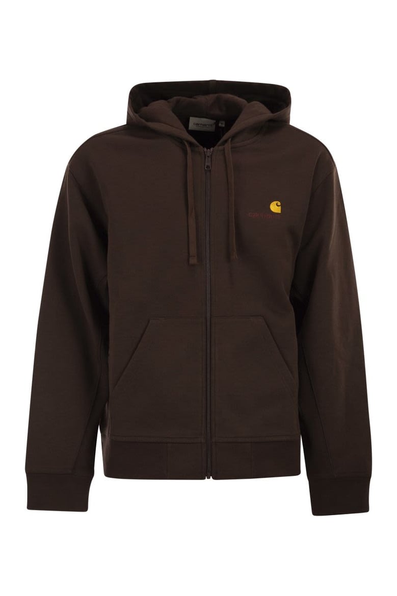 hooded sweatshirt with embroidered logo by Selfnex