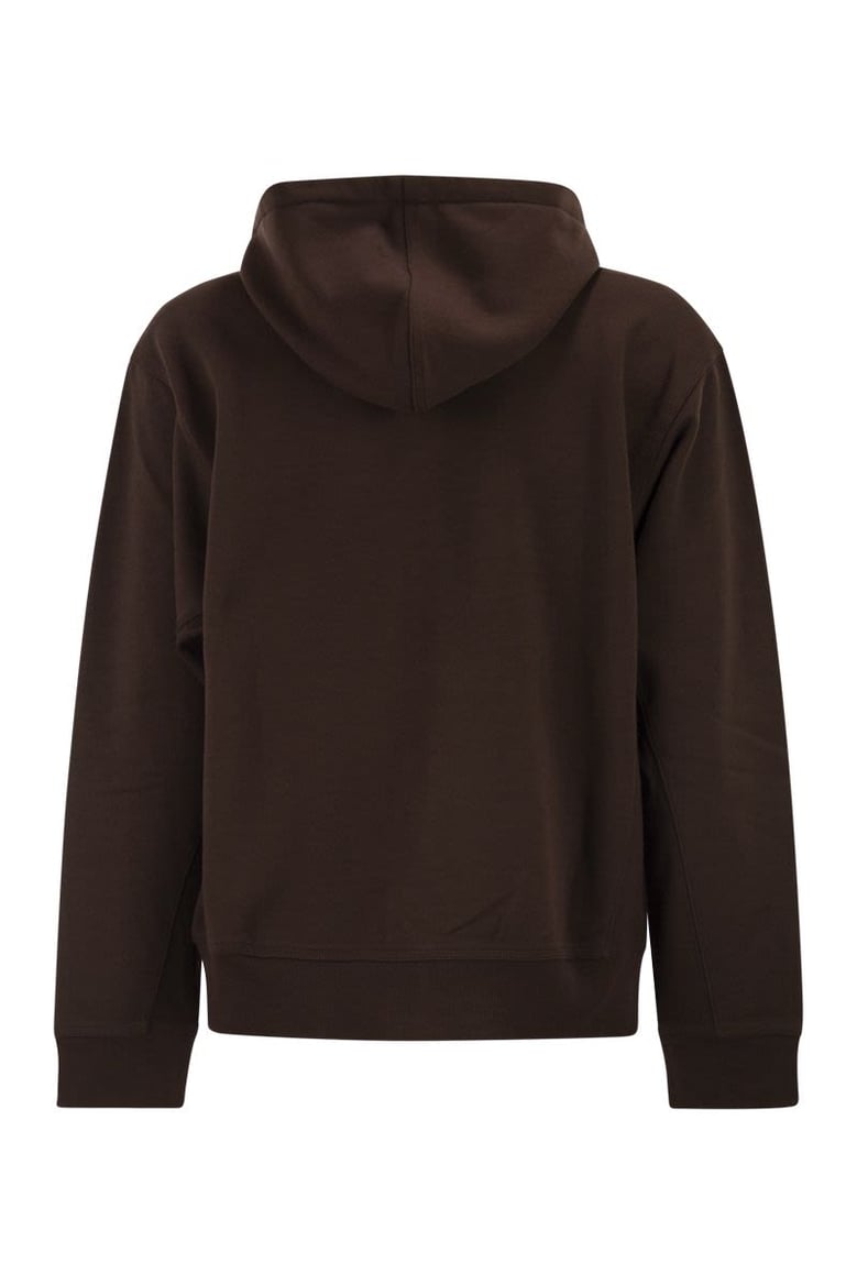 hooded sweatshirt with embroidered logo by Selfnex