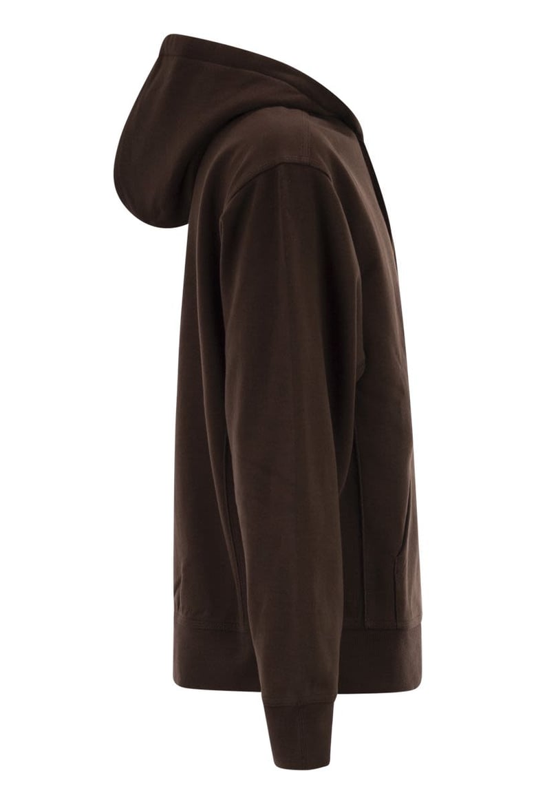 hooded sweatshirt with embroidered logo by Selfnex