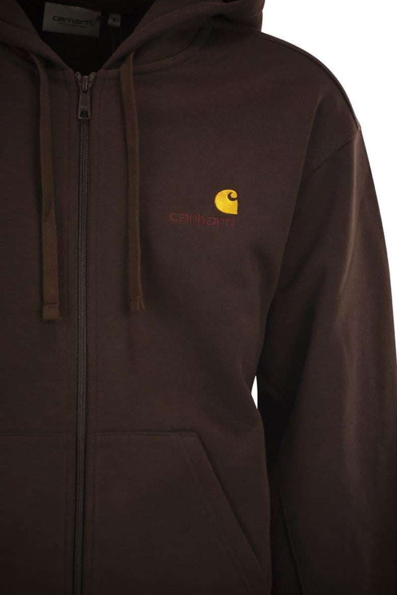 hooded sweatshirt with embroidered logo by Selfnex