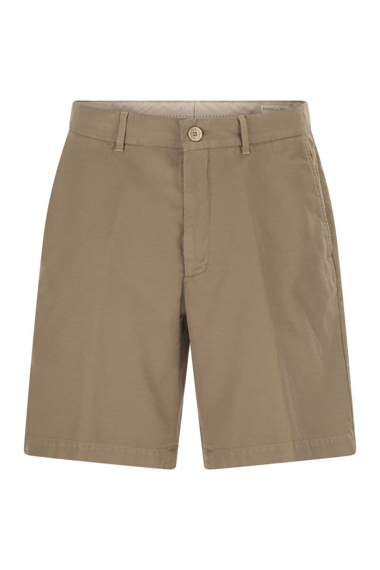 cotton gabardine bermuda shorts by Selfnex