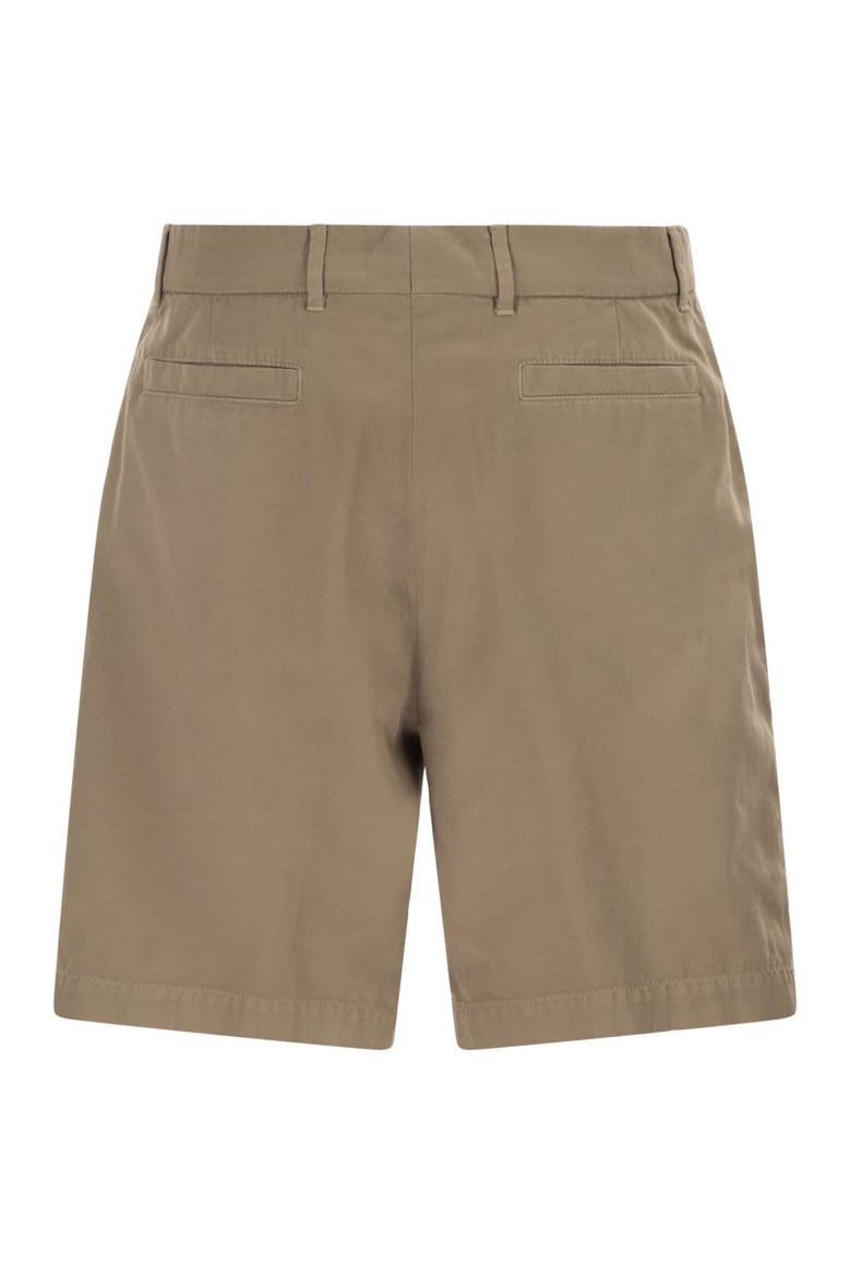 cotton gabardine bermuda shorts by Selfnex