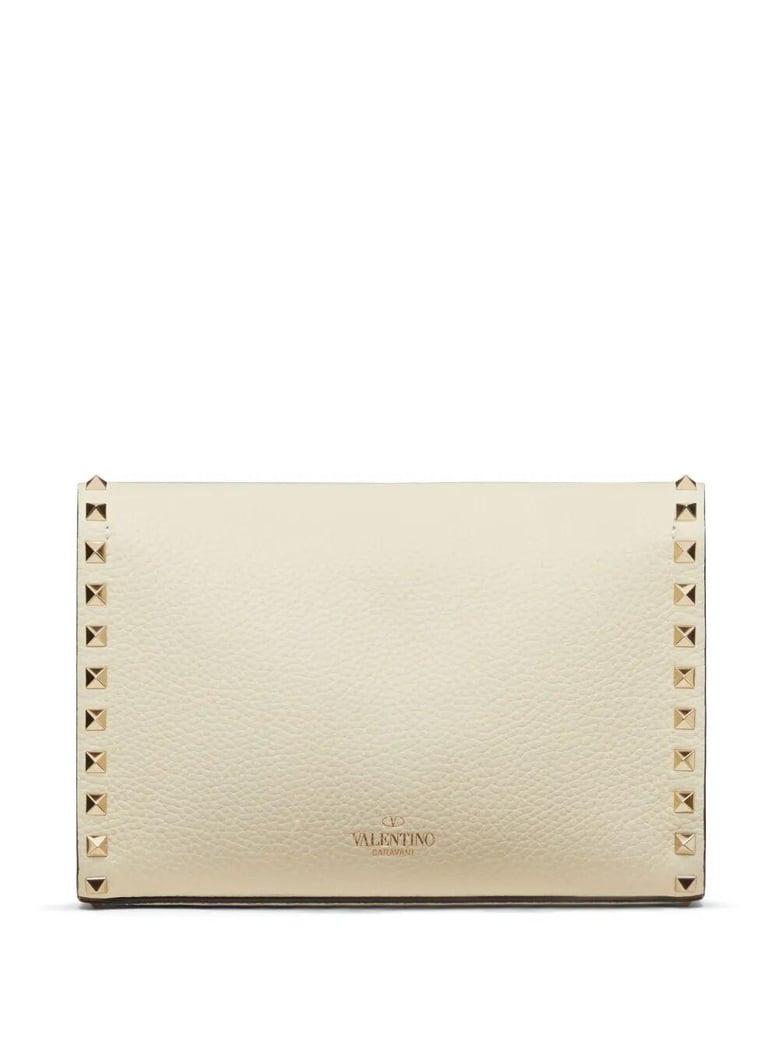rockstud small garnet calfskin crossbody bag by Selfnex