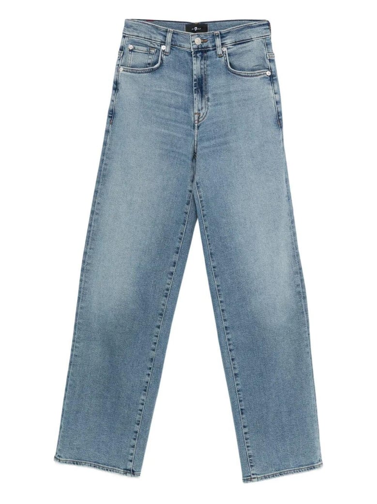 stovepipe oceanstone straight-leg jeans by Selfnex