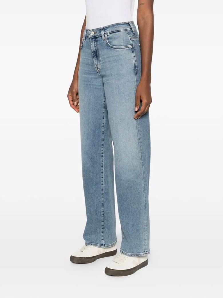 stovepipe oceanstone straight-leg jeans by Selfnex