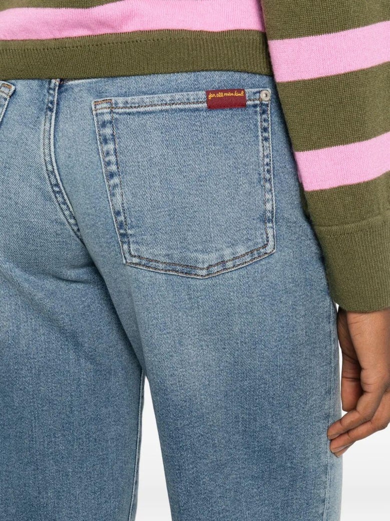 stovepipe oceanstone straight-leg jeans by Selfnex