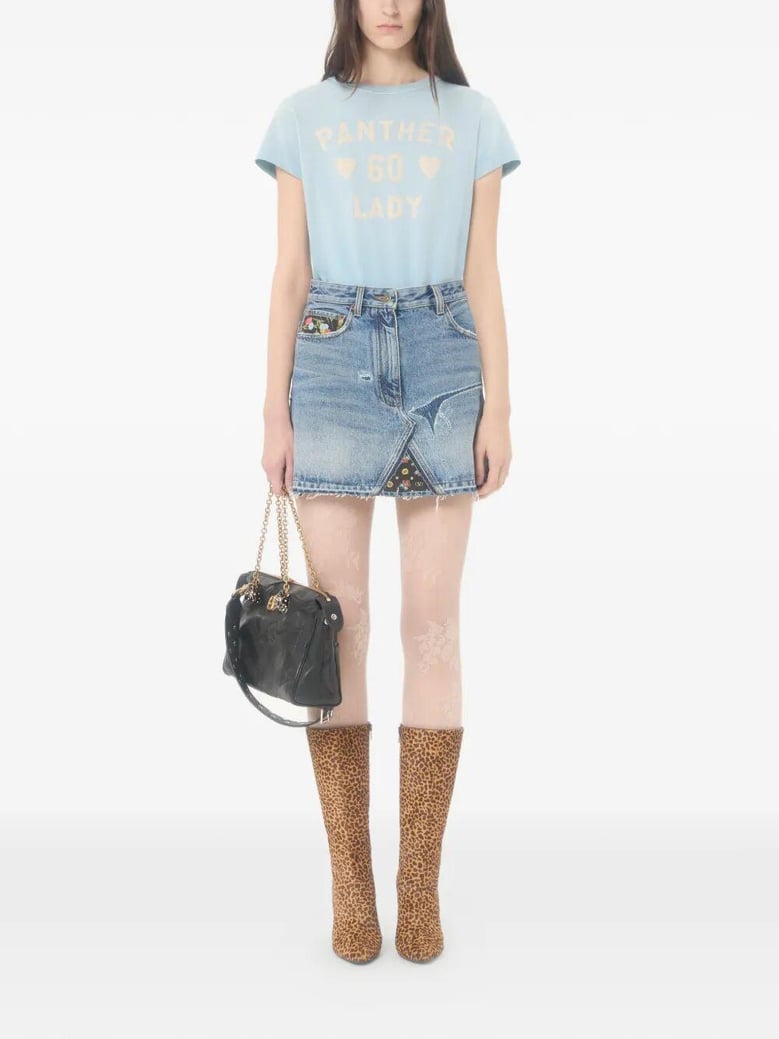 cotton print t-shirt by Selfnex