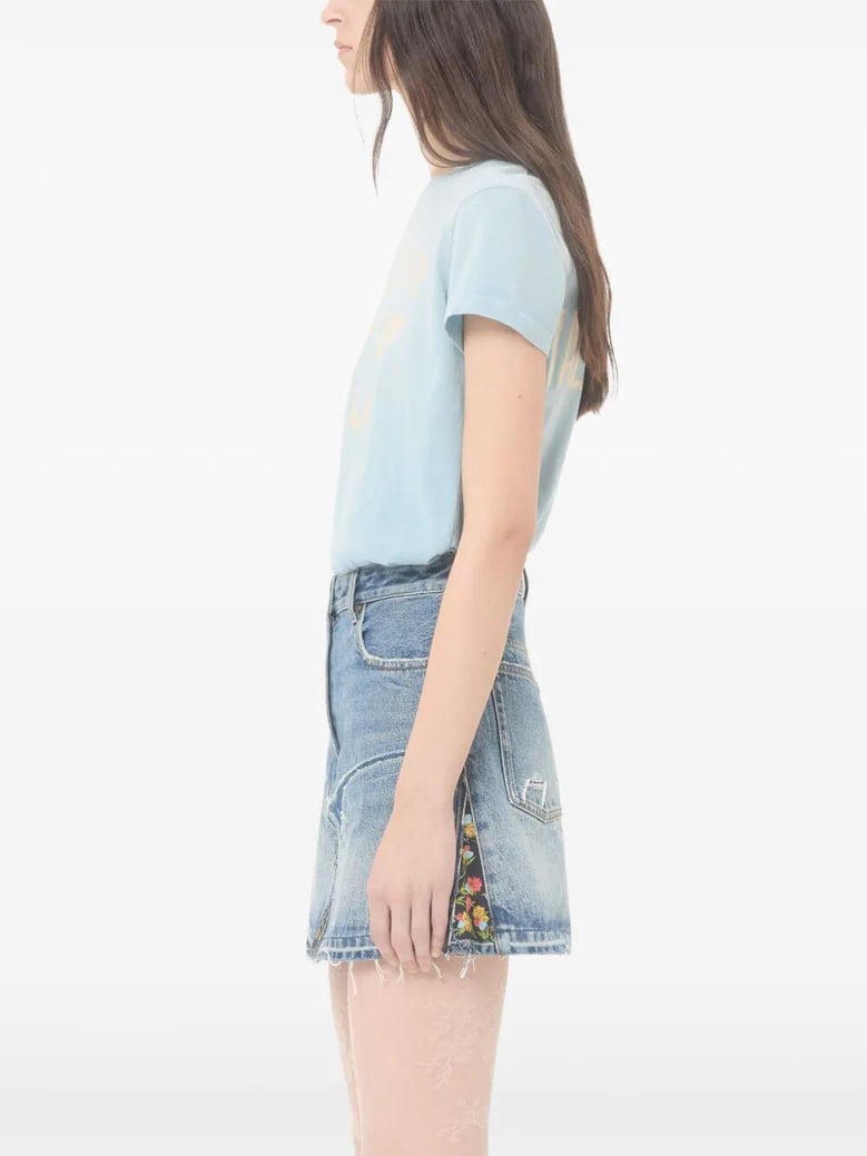 cotton print t-shirt by Selfnex