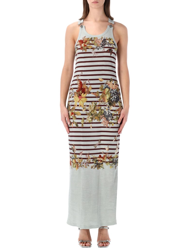 jean paul gaultier marinière grape tank long dress by Selfnex