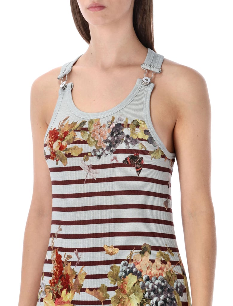 jean paul gaultier marinière grape tank long dress by Selfnex