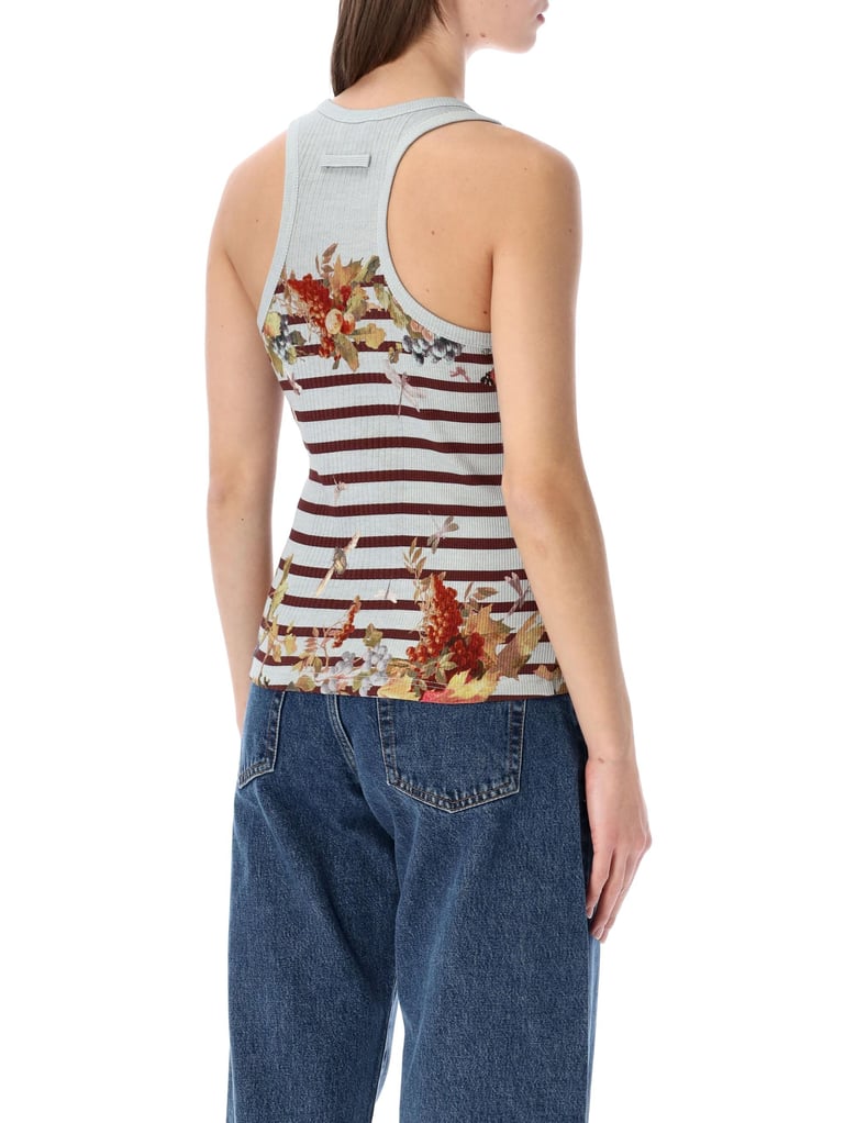 jean paul gaultier marinière grape rib tank top by Selfnex