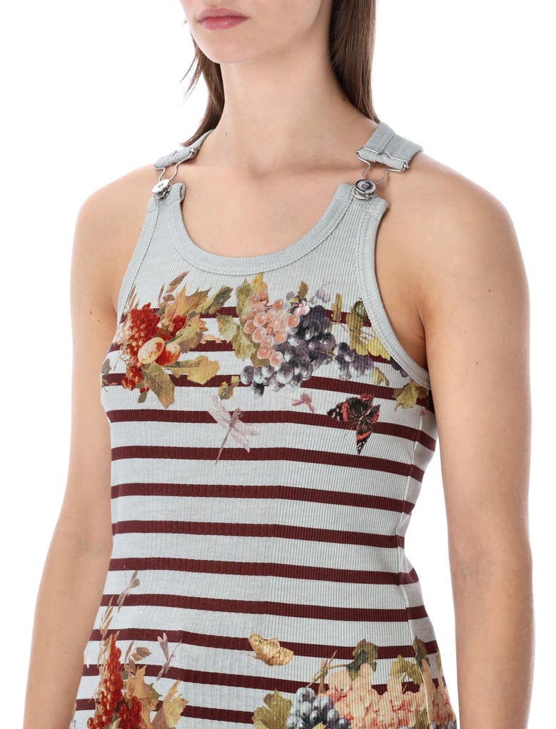 jean paul gaultier marinière grape rib tank top by Selfnex