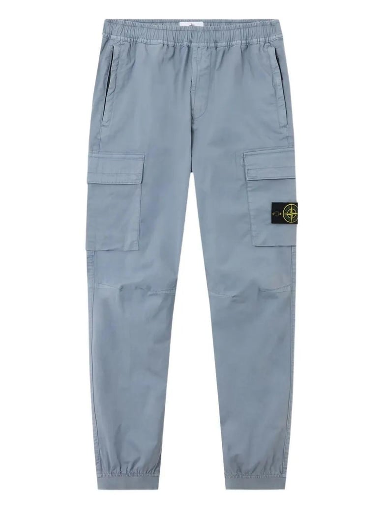 adjustable hem cargo pants grey by Selfnex