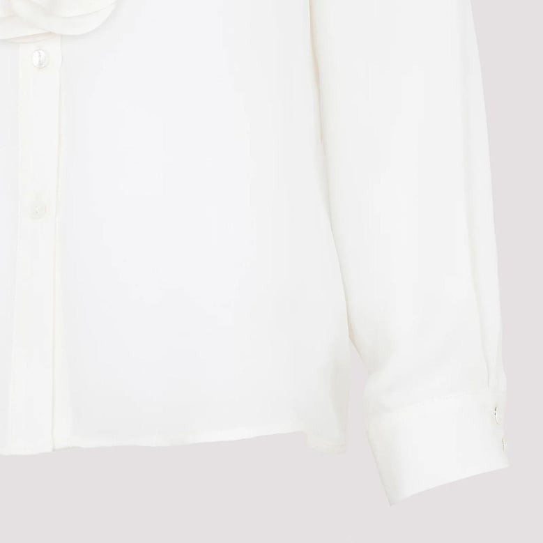 lily blouse with raw ruffle by Selfnex