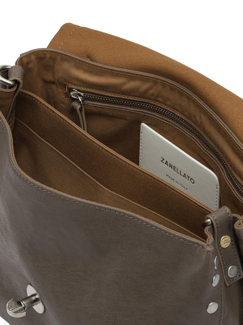 brown leather handbag by Selfnex