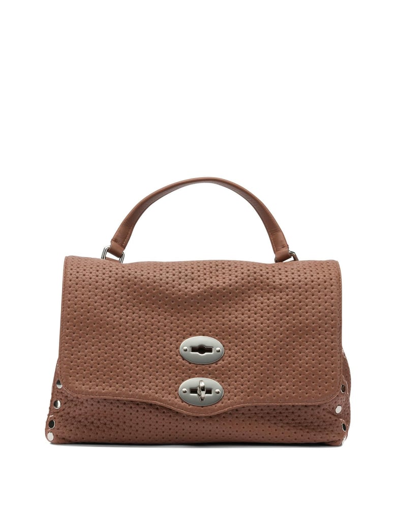 brown leather handbag by Selfnex