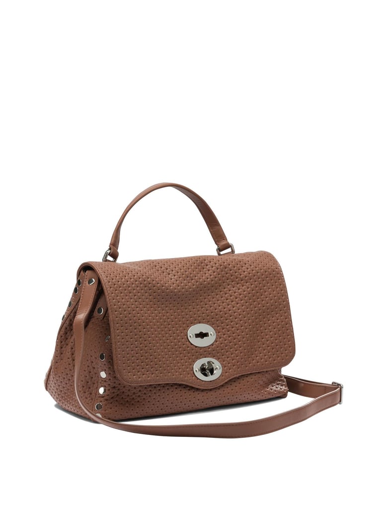 brown leather handbag by Selfnex