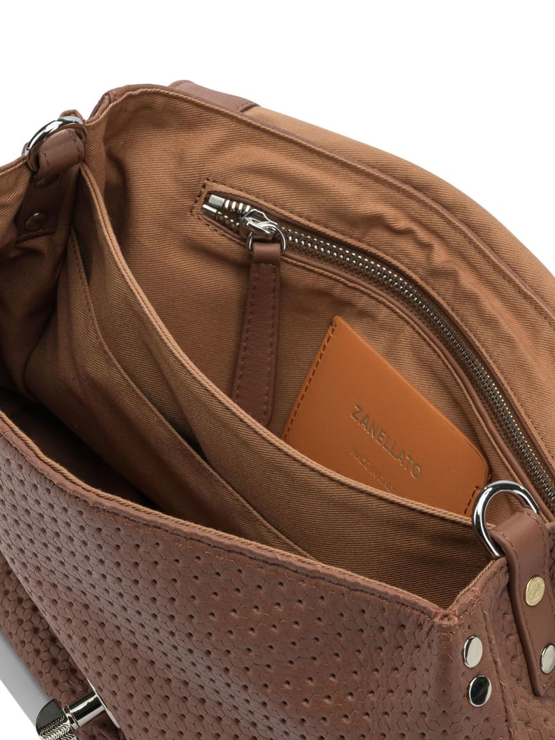 brown leather handbag by Selfnex