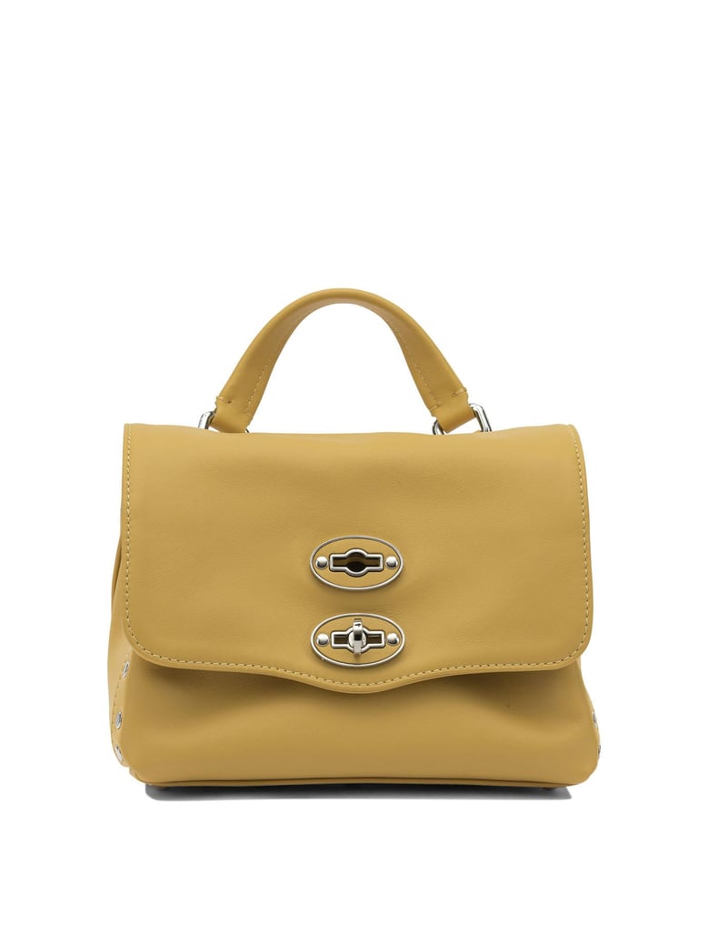 yellow leather handbag by Selfnex