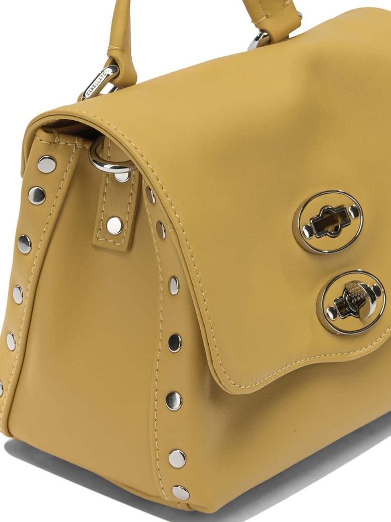 yellow leather handbag by Selfnex