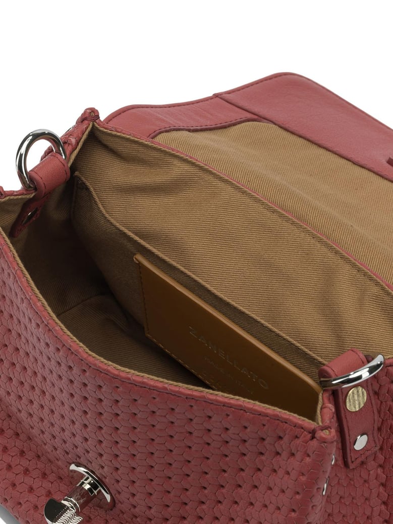 red leather handbag by Selfnex