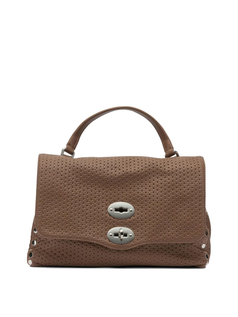 brown leather handbag by Selfnex
