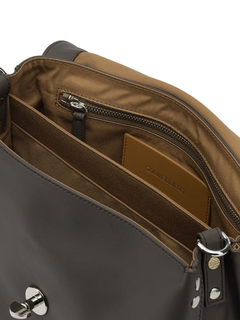 brown leather handbag by Selfnex